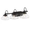 Nash 28.5 in. 3-Light Matte Black Vanity Light by Golden Lighting 2 Nash 28.5 in. 3-Light Matte Black Vanity Light by Golden Lighting -Golden Lighting Shop matte black golden lighting vanity lighting 3419 ba3 blk clr 64 1000