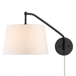 Ryleigh 0.75 in. 1-Light Matte Black Sconce by Golden Lighting -Golden Lighting Shop matte black golden lighting vanity lighting 3694 a1w blk mws 1f 1000
