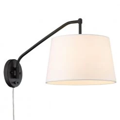 Ryleigh 0.75 in. 1-Light Matte Black Sconce by Golden Lighting