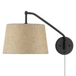 Ryleigh 0.75 in. 1-Light Matte Black Sconce by Golden Lighting -Golden Lighting Shop matte black golden lighting vanity lighting 3694 a1w blk ns 1f 1000