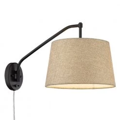 Ryleigh 0.75 in. 1-Light Matte Black Sconce by Golden Lighting