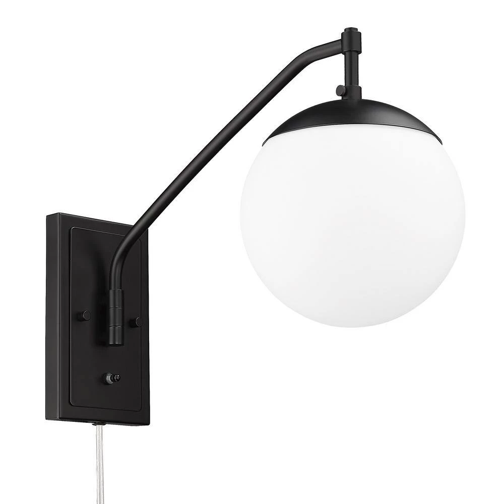 Glenn 1-Light Matte Black Articulating Wall Sconce by Golden Lighting 7 Glenn 1-Light Matte Black Articulating Wall Sconce by Golden Lighting - Image 5