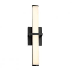 Elon 19 in. Matte Black LED Vanity Light Bar by Golden Lighting 11 Elon 19 in. Matte Black LED Vanity Light Bar by Golden Lighting -Golden Lighting Shop matte black golden lighting vanity lighting 5623 b19 blk op 1f 1000