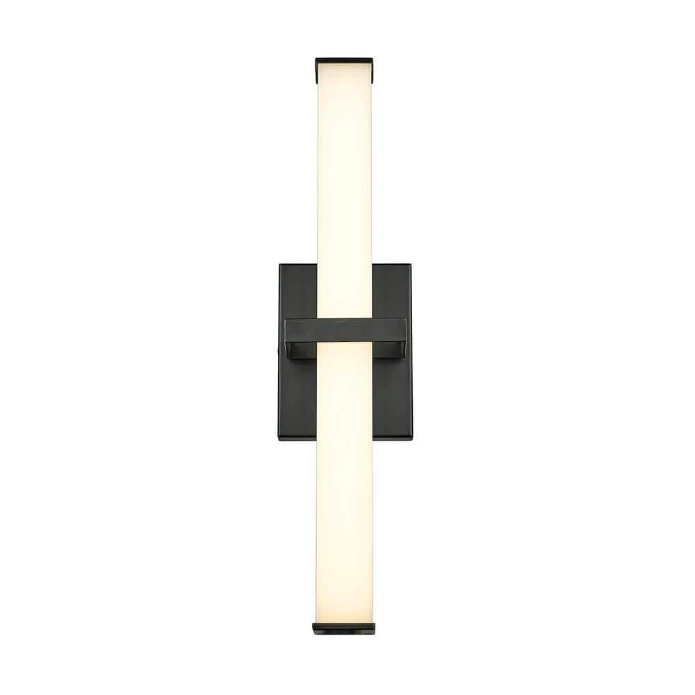 Elon 19 in. Matte Black LED Vanity Light Bar by Golden Lighting 5 Elon 19 in. Matte Black LED Vanity Light Bar by Golden Lighting - Image 3