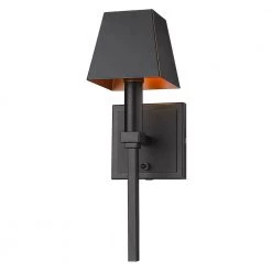 Messina 15 in. Matte Black Sconce by Golden Lighting 12 Messina 15 in. Matte Black Sconce by Golden Lighting -Golden Lighting Shop matte black golden lighting vanity lighting 5905 1w blk blk 44 1000