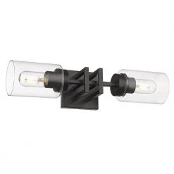 Tribeca 2-Light Matte Black Wall Sconce by Golden Lighting -Golden Lighting Shop matte black golden lighting vanity lighting 6070 2w blk blk 4f 1000