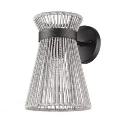 Avon 7.625 in. 1-Light Matte Black Wall Sconce by Golden Lighting -Golden Lighting Shop matte black golden lighting vanity lighting 6938 1w blk br 1f 1000
