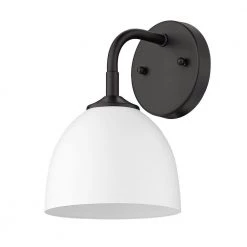 Zoey 4.75 in. Matte Black Sconce by Golden Lighting -Golden Lighting Shop matte black golden lighting vanity lighting 6956 1w blk wht 4f 1000