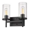 Winslett 8 in. 2-Light Matte Black Vanity Light by Golden Lighting 1 Winslett 8 in. 2-Light Matte Black Vanity Light by Golden Lighting -Golden Lighting Shop matte black golden lighting vanity lighting 7011 ba2 blk clr 64 1000