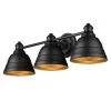 Rebel 24.25 in. 3-Light Matte Black Vanity Light by Golden Lighting -Golden Lighting Shop matte black golden lighting vanity lighting 7313 ba3 blk 64 1000