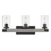 Lowell 10 in. 3-Light Matte Black Vanity Light by Golden Lighting 2 Lowell 10 in. 3-Light Matte Black Vanity Light by Golden Lighting -Golden Lighting Shop matte black golden lighting vanity lighting 7808 ba3 blk clr 64 1000