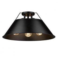 Orwell 3-Light Flush Mount by Golden Lighting