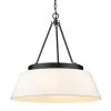 Penn 6-Light Matte Black Modern White Shade Chandelier by Golden Lighting 1 Penn 6-Light Matte Black Modern White Shade Chandelier by Golden Lighting -Golden Lighting Shop matte black modern white shade golden lighting chandeliers 3189 6 blk mws 64 1000