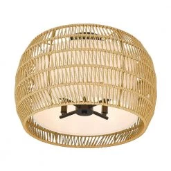 Everly 4-Light Matte Black Natural Rattan Semi-Flush Mount Light by Golden Lighting 8 Everly 4-Light Matte Black Natural Rattan Semi-Flush Mount Light by Golden Lighting -Golden Lighting Shop matte black natural rattan golden lighting flush mount lights 6805 4sf blk nr 4f 1000