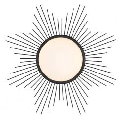 Kieran 24 in. 1-Light Matte Black Opal Glass LED Flush Mount by Golden Lighting 12 Kieran 24 in. 1-Light Matte Black Opal Glass LED Flush Mount by Golden Lighting -Golden Lighting Shop matte black opal glass golden lighting flush mount lights 9126 fm24 blk op 1f 1000