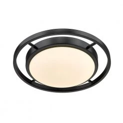 Astra 13.5 in. 1-Light Matte Black Opal Glass LED Flush Mount by Golden Lighting 11 Astra 13.5 in. 1-Light Matte Black Opal Glass LED Flush Mount by Golden Lighting -Golden Lighting Shop matte black opal glass golden lighting flush mount lights 9130 fm14 blk op 4f 1000