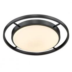 Astra 16.5 in. 1-Light Matte Black Opal Glass LED Flush Mount by Golden Lighting 11 Astra 16.5 in. 1-Light Matte Black Opal Glass LED Flush Mount by Golden Lighting -Golden Lighting Shop matte black opal glass golden lighting flush mount lights 9130 fm17 blk op 4f 1000