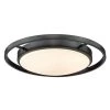 Astra 16.5 in. 1-Light Matte Black Opal Glass LED Flush Mount by Golden Lighting -Golden Lighting Shop matte black opal glass golden lighting flush mount lights 9130 fm17 blk op 64 1000