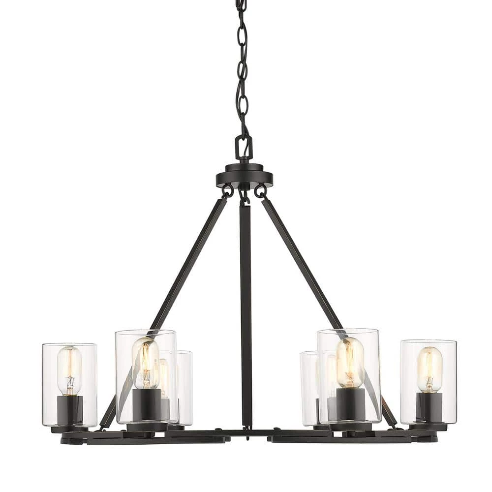 Monroe 6 Light Chandelier by Golden Lighting 3 Monroe 6 Light Chandelier by Golden Lighting