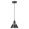 Orwell 1-Light Matte Black Standard Pendant by Golden Lighting 1 Orwell 1-Light Matte Black Standard Pendant by Golden Lighting -Golden Lighting Shop matte black with matte black golden lighting pendant lights 3306 s blk blk 64 1000