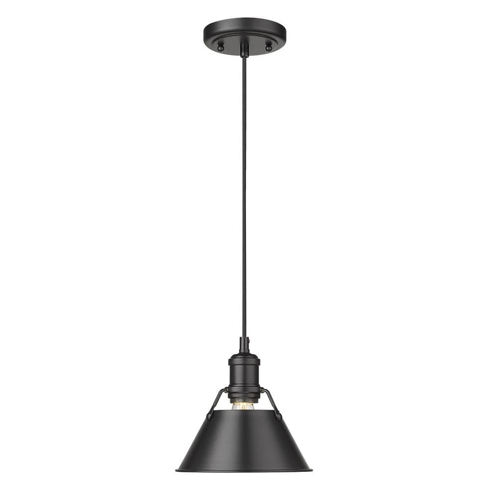 Orwell 1-Light Matte Black Standard Pendant by Golden Lighting 3 Orwell 1-Light Matte Black Standard Pendant by Golden Lighting