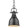 Duncan 1-Light Black Pendant and Chain with Matte Black Shade by Golden Lighting 2 Duncan 1-Light Black Pendant and Chain with Matte Black Shade by Golden Lighting -Golden Lighting Shop matte black with matte black shade golden lighting pendant lights 3602 s blk blk 64 1000