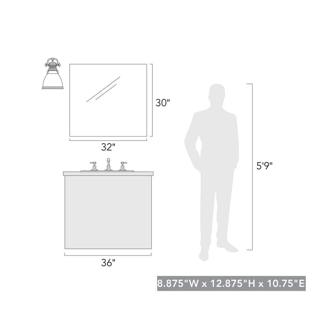 Duncan Collection 1-Light Black Sconce with Matte Black Shade by Golden Lighting 6 Duncan Collection 1-Light Black Sconce with Matte Black Shade by Golden Lighting - Image 4