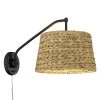 Ryleigh 1-Light Articulating Wall Sconce by Golden Lighting 1 Ryleigh 1-Light Articulating Wall Sconce by Golden Lighting -Golden Lighting Shop matte black woven sweet grass golden lighting vanity lighting 3694 a1w blk wsg 64 1000