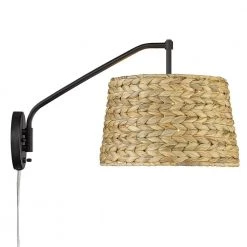 Ryleigh 1-Light Articulating Wall Sconce by Golden Lighting 10 Ryleigh 1-Light Articulating Wall Sconce by Golden Lighting -Golden Lighting Shop matte black woven sweet grass golden lighting vanity lighting 3694 a1w blk wsg c3 1000