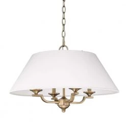 Coretta 4-Light Modern Brass Pendant by Golden Lighting 12 Coretta 4-Light Modern Brass Pendant by Golden Lighting -Golden Lighting Shop modern brass golden lighting chandeliers 3078 4p mbs il 1f 1000