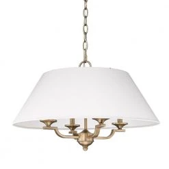 Coretta 4-Light Modern Brass Pendant by Golden Lighting 14 Coretta 4-Light Modern Brass Pendant by Golden Lighting -Golden Lighting Shop modern brass golden lighting chandeliers 3078 4p mbs il fa 1000