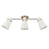 Reeva 29.125 in. 3-Light Modern Brass Semi-Flush Mount by Golden Lighting