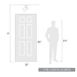 Reeva 7 in. 1-Light Modern Brass Semi-Flush Mount by Golden Lighting -Golden Lighting Shop modern brass golden lighting flush mount lights 2122 sf mbs blk 4f 1000