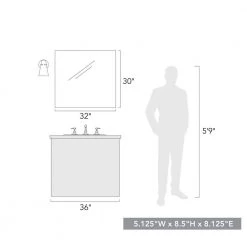 Reeva 1 Light Modern Brass Wall Sconce with Matte Black Shade by Golden Lighting -Golden Lighting Shop modern brass golden lighting vanity lighting 2122 1w mbs blk 4f 1000