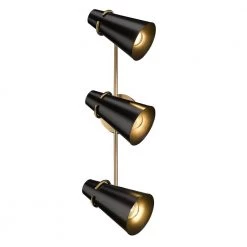 Reeva 26.125 in. 3-Light Modern Brass Vanity Light with Matte Black Sade by Golden Lighting 9 Reeva 26.125 in. 3-Light Modern Brass Vanity Light with Matte Black Sade by Golden Lighting -Golden Lighting Shop modern brass golden lighting vanity lighting 2122 ba3 mbs blk 1f 1000