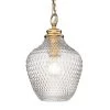 Adeline 1-Light Modern Brushed Gold Empire Pendant Light with Clear Glass Shade by Golden Lighting 1 Adeline 1-Light Modern Brushed Gold Empire Pendant Light with Clear Glass Shade by Golden Lighting -Golden Lighting Shop modern brushed gold golden lighting chandeliers 1088 m mbg clr 64 1000