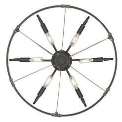 Vaughn 22.5 in. 6-Light Natural Black Aged Brass Accents Semi-Flush Mount by Golden Lighting 11 Vaughn 22.5 in. 6-Light Natural Black Aged Brass Accents Semi-Flush Mount by Golden Lighting -Golden Lighting Shop natural black aged brass accents golden lighting flush mount lights 3866 msf nb ab 1f 1000