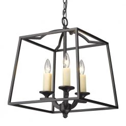 Athena 3-Light Natural Black Traditional Pendant Light by Golden Lighting 11 Athena 3-Light Natural Black Traditional Pendant Light by Golden Lighting -Golden Lighting Shop natural black golden lighting chandeliers 3072 3p nb 1f 1000