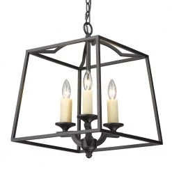 Athena 3-Light Natural Black Traditional Pendant Light by Golden Lighting 10 Athena 3-Light Natural Black Traditional Pendant Light by Golden Lighting -Golden Lighting Shop natural black golden lighting chandeliers 3072 3p nb 4f 1000