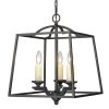 Athena 3-Light Natural Black Traditional Pendant Light by Golden Lighting