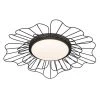 24 in. Yasmin Flush Mount by Golden Lighting -Golden Lighting Shop natural black golden lighting flush mount lights 9132 fm24 nb op 64 1000