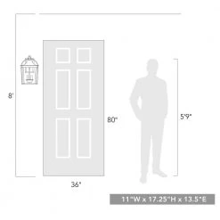 Brigham 3-Light Natural Black Outdoor Wall Lantern Sconce by Golden Lighting -Golden Lighting Shop natural black golden lighting outdoor sconces 4305 owl nb clr 76 1000