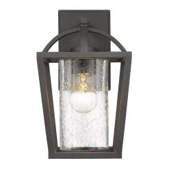 Mercer 1-Light Natural Black Seeded Glass Hardwired Outdoor Wall Lantern Sconce by Golden Lighting 11 Mercer 1-Light Natural Black Seeded Glass Hardwired Outdoor Wall Lantern Sconce by Golden Lighting -Golden Lighting Shop natural black golden lighting outdoor sconces 4309 owm nb sd c3 1000