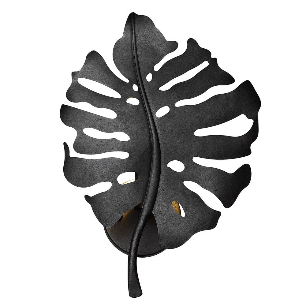 Aruba 1 Light Natural Black Wall Sconce by Golden Lighting 3 Aruba 1 Light Natural Black Wall Sconce by Golden Lighting