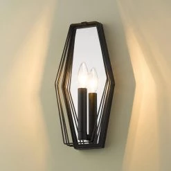 Gia 6 in. Natural Black Sconce by Golden Lighting 12 Gia 6 in. Natural Black Sconce by Golden Lighting -Golden Lighting Shop natural black golden lighting vanity lighting 2087 1w14 nb 44 1000