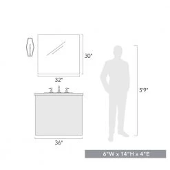 Gia 6 in. Natural Black Sconce by Golden Lighting 13 Gia 6 in. Natural Black Sconce by Golden Lighting -Golden Lighting Shop natural black golden lighting vanity lighting 2087 1w14 nb fa 1000