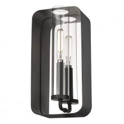 Skye 1-Light Natural Black Wall Sconce by Golden Lighting