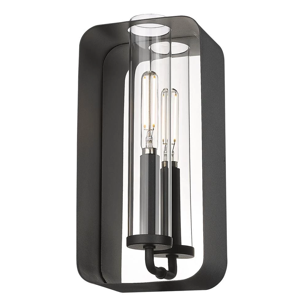 Skye 1-Light Natural Black Wall Sconce by Golden Lighting 3 Skye 1-Light Natural Black Wall Sconce by Golden Lighting