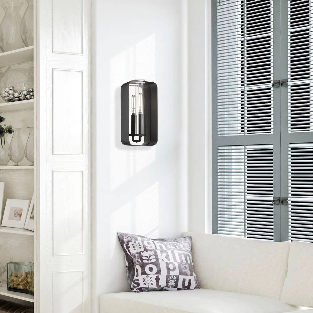 Skye 1-Light Natural Black Wall Sconce by Golden Lighting 7 Skye 1-Light Natural Black Wall Sconce by Golden Lighting - Image 5