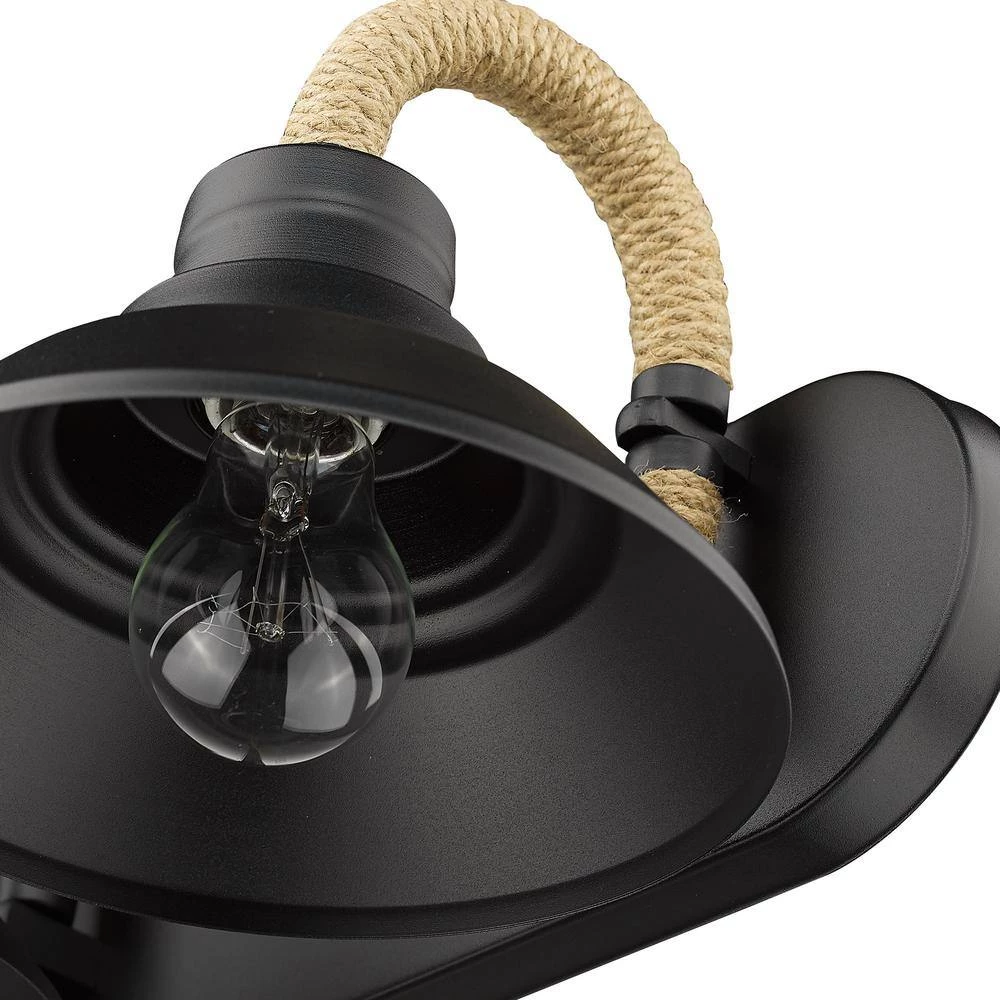 Journey 3-Light Natural Black Vanity Light by Golden Lighting 6 Journey 3-Light Natural Black Vanity Light by Golden Lighting - Image 4